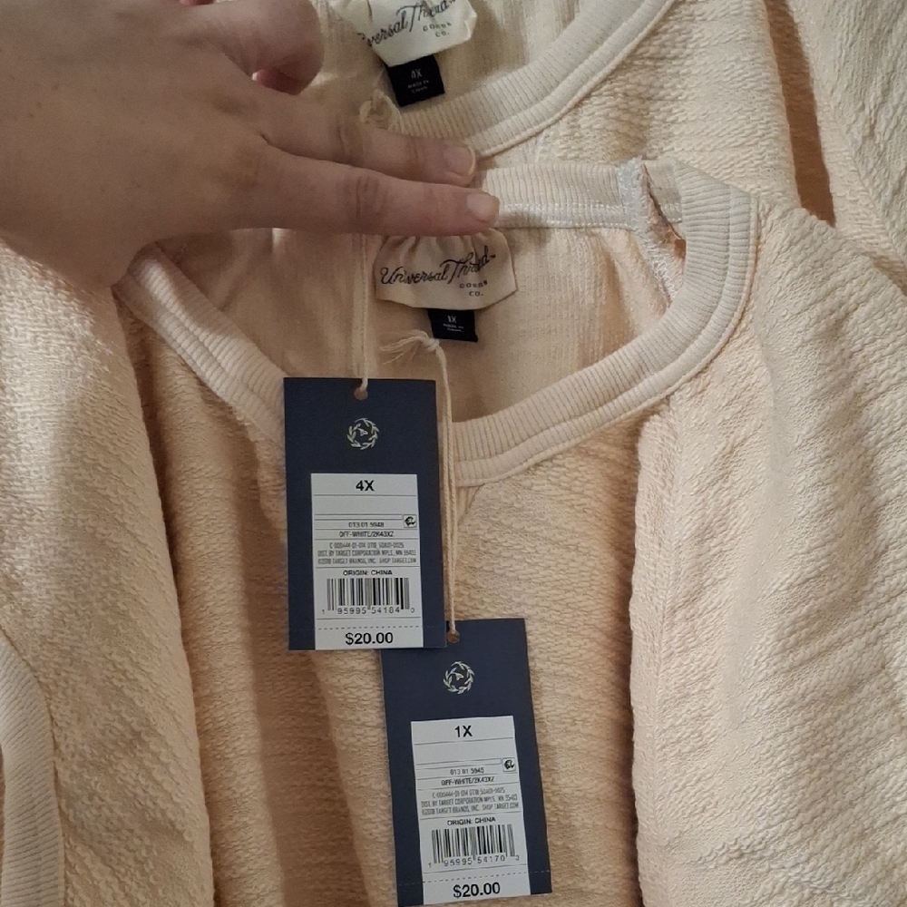 Universal Thread Cream Relaxed Boxy Muscle Tee - Picture 4 of 5